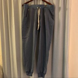 EUC Figs Heather Blue Zamora Jogger Scrub Pants
